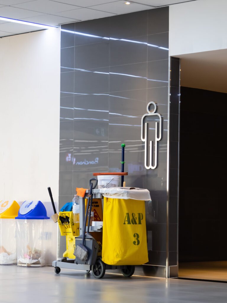 Janitorial Service - restroom cleaning. Janitorial services in orange county - restroom cleaning and sanitization.