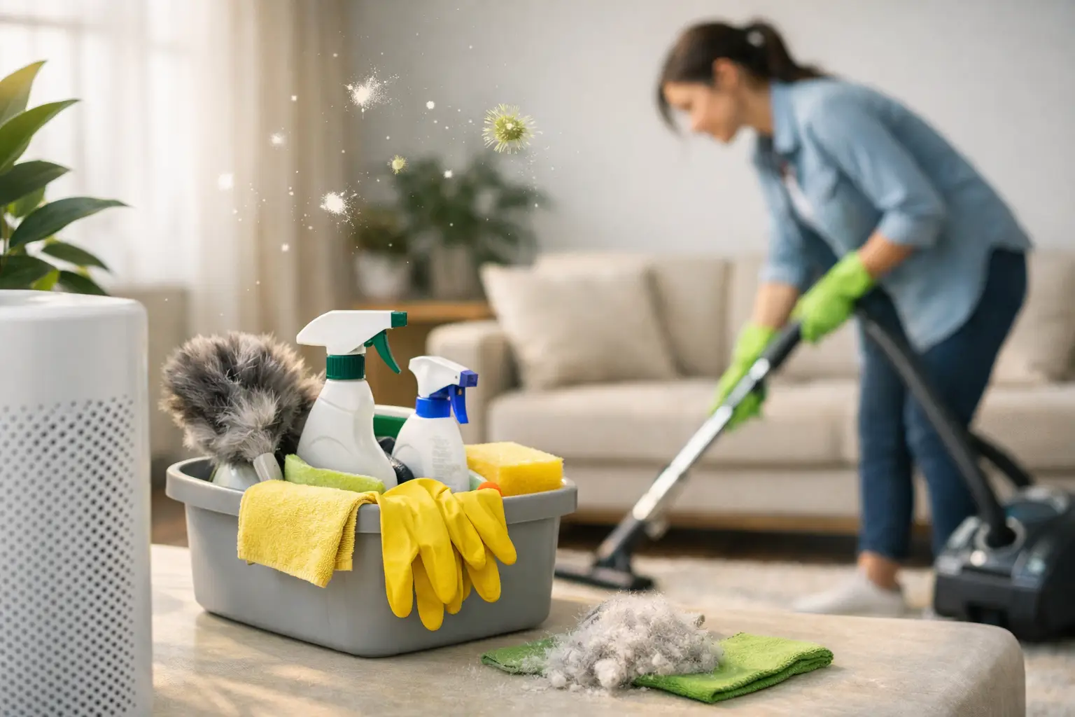 How to Reduce Cleaning Allergens at Home