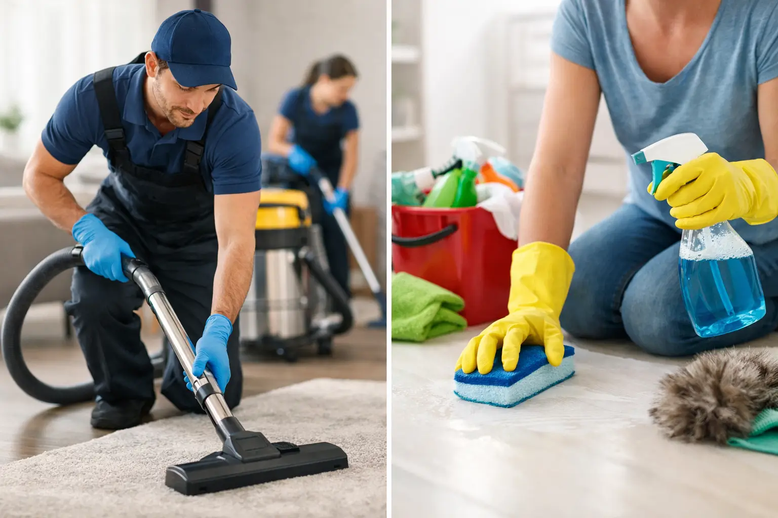 Professional Cleaning Versus DIY Cleaning