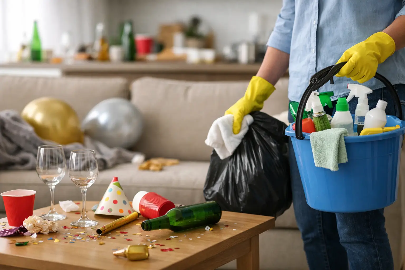 How to Clean Home After Party Guests Leave